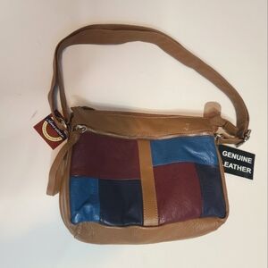 NWT Multicolor Leather Crossbody Bag